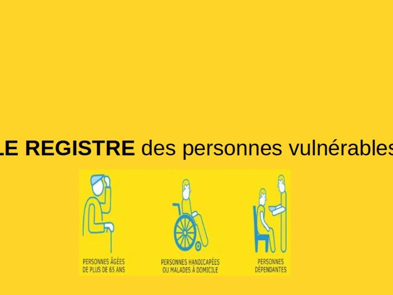 Registre communal des personnes isolées et vulnérables